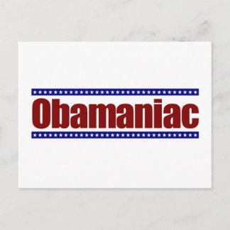 Obamaniac Postkarte