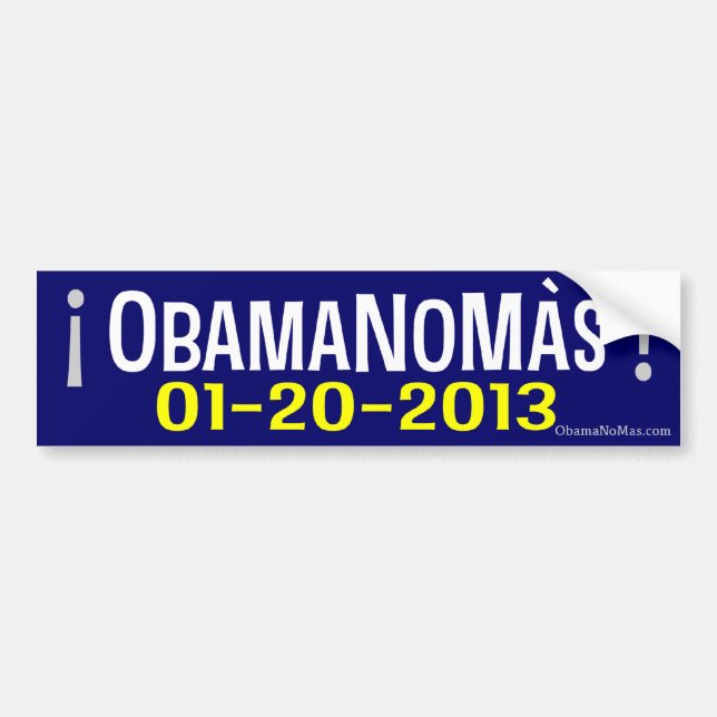 OBAMANOMAS! 01-20-2013 AUTOAUFKLEBER (Vorne)