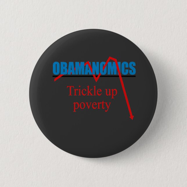 Obamanomics - Armutsbekämpfung Button (Vorderseite)