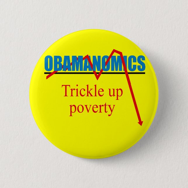 Obamanomics - Armutsbekämpfung Button (Vorderseite)