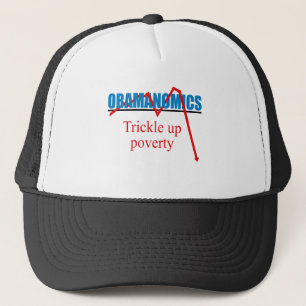 Obamanomics - Rieseln herauf Armut Truckerkappe