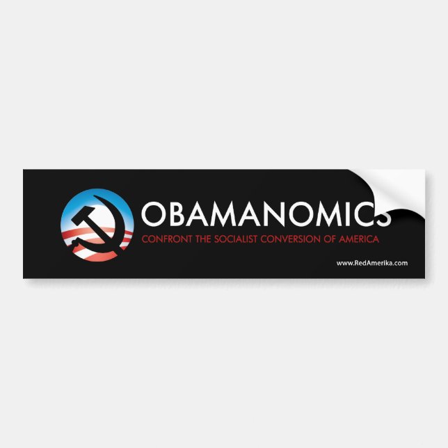 Obamanomics Sozialist Amerika Autoaufkleber (Vorne)