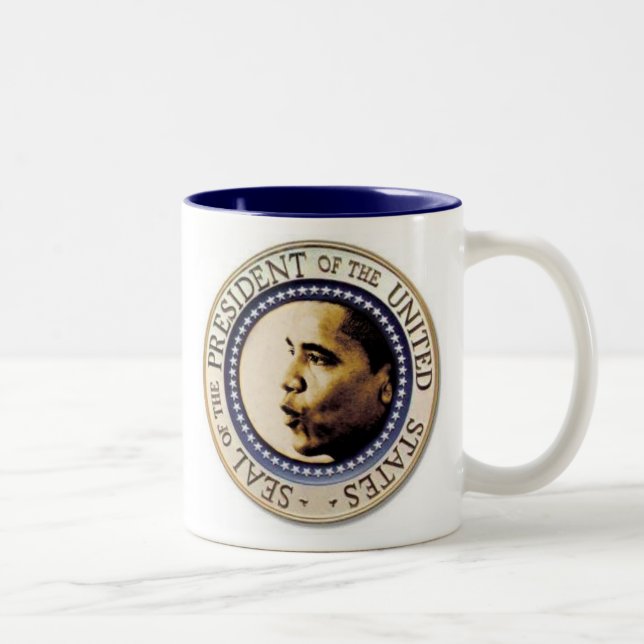 ObamapräsidentenSiegel-Tasse Zweifarbige Tasse (Rechts)