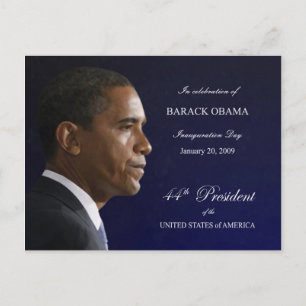 Obamas Amtseinführung Party Einladung Postkarte