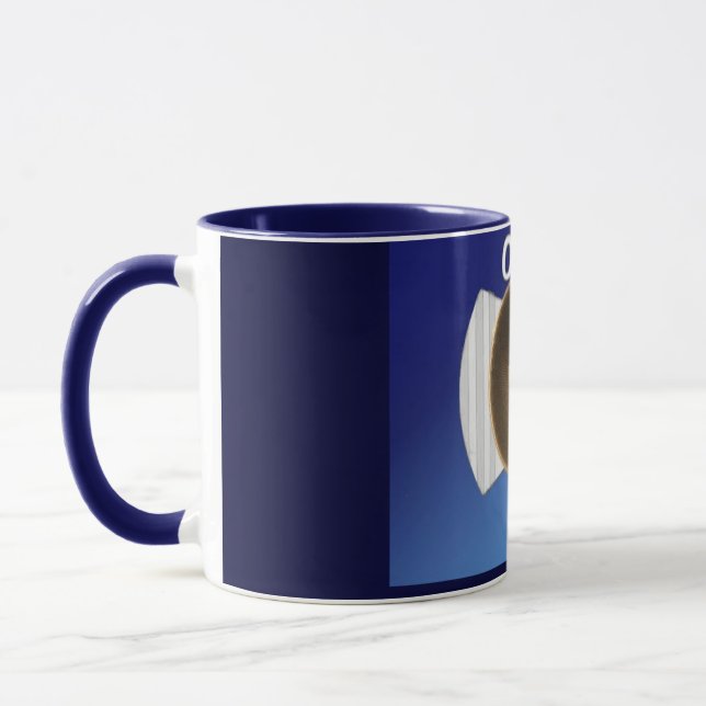 Obamas blaue Tasse (Links)
