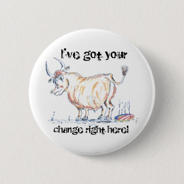 OBAMAS BS SCHIEBEN DAS FÜLLEN EIN BUTTON (Vorderseite)