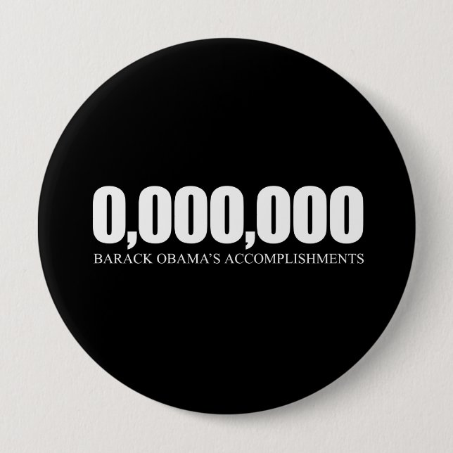 Obamas Erfolge Button (Vorderseite)