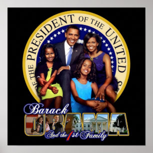 Obamas erste Familie Poster