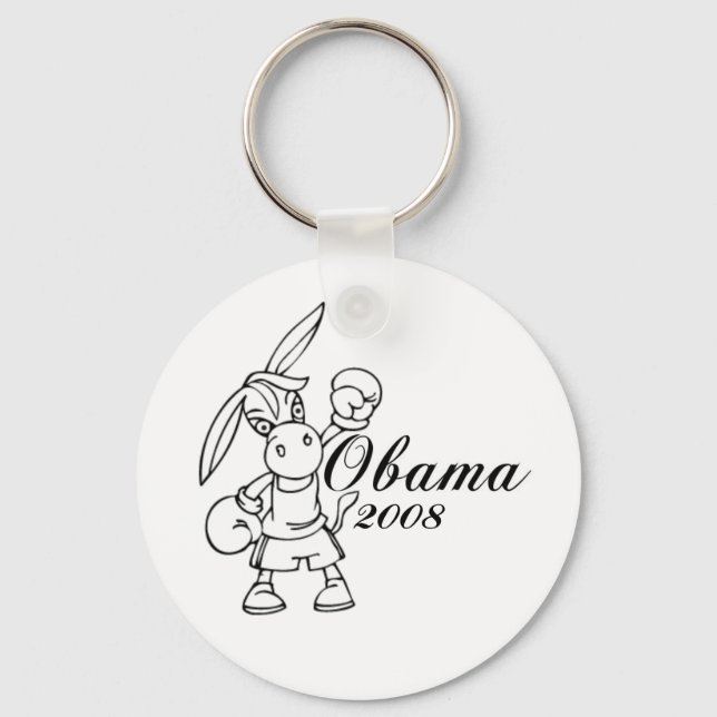 Obamas Esel 2008 Schlüsselanhänger (Vorderseite)