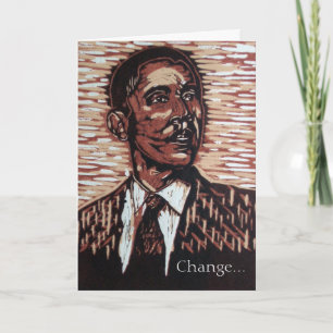 Obamas Grußkarte für das neue Jahr Feiertagskarte