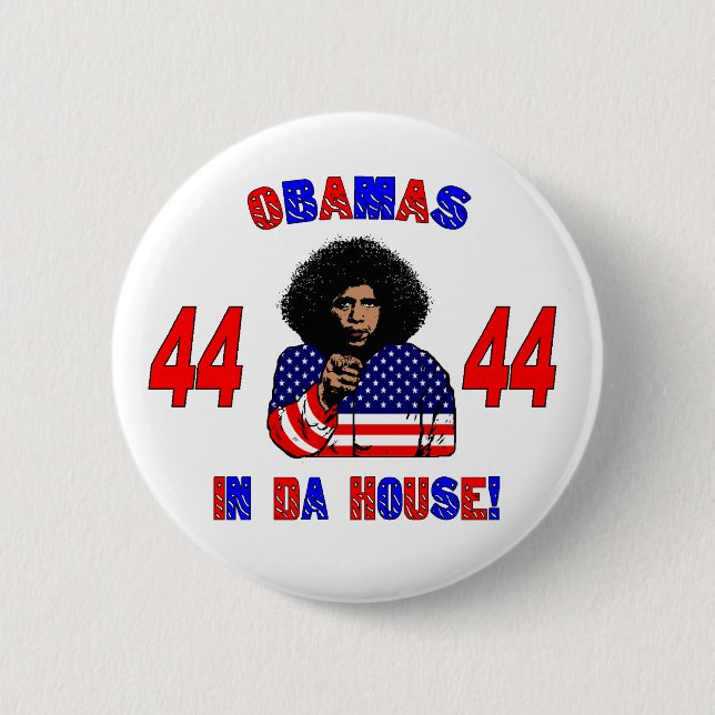 Obamas In Da House Knopf Button (Vorderseite)