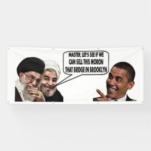 OBAMA'S IRANIAN DEAL 2,5' x 6' Outdoor-Banner Banner