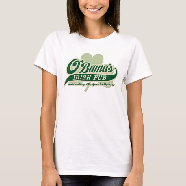 Obamas irischer Pub-kundengerechter T - Shirt (Vorderseite)
