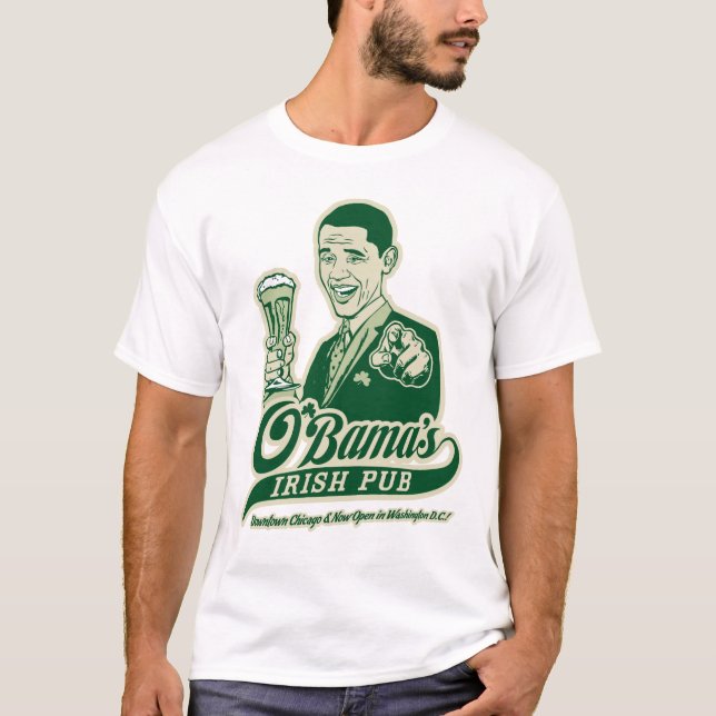 Obamas irischer Pub T-Shirt (Vorderseite)