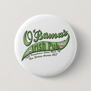 O'bamas Irish Pub Button