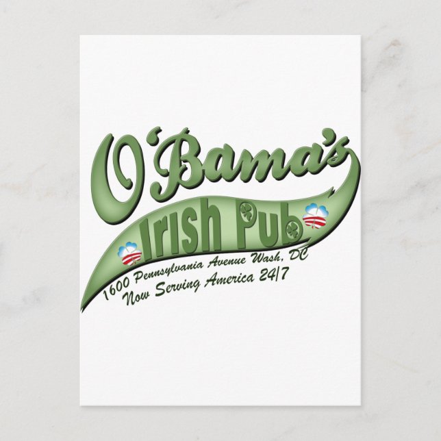 O'bamas Irish Pub Postkarte (Vorderseite)