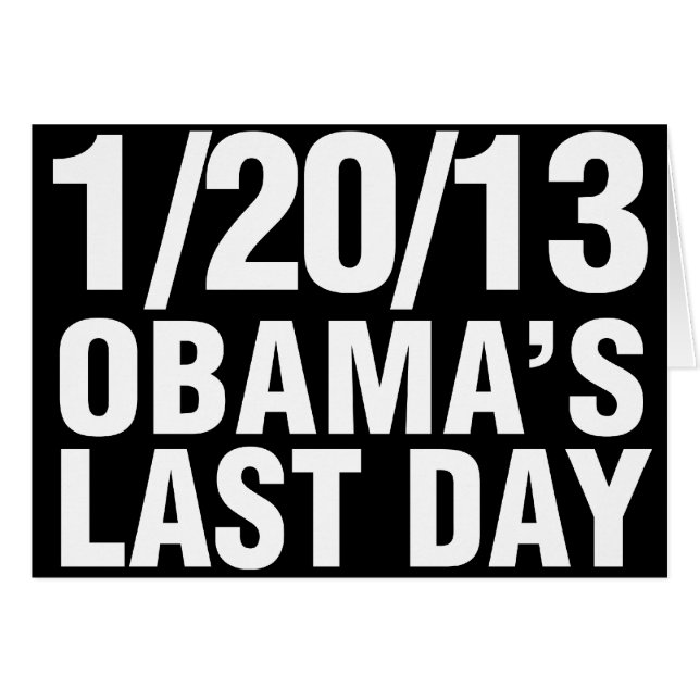 Obamas Letzter Tag 1.20.13 (Vorderseite (Horizontal))