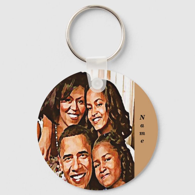 Obamas Liebe_ Schlüsselanhänger (Vorderseite)