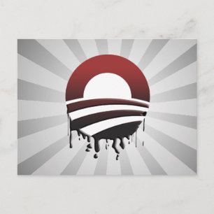 OBAMA'S ÖLSCHLAG POSTKARTE