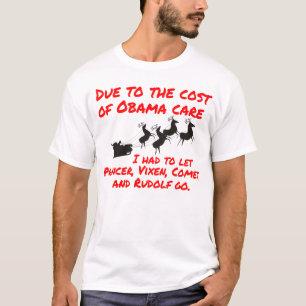 Obamas Pflege trifft Santa an T-Shirt