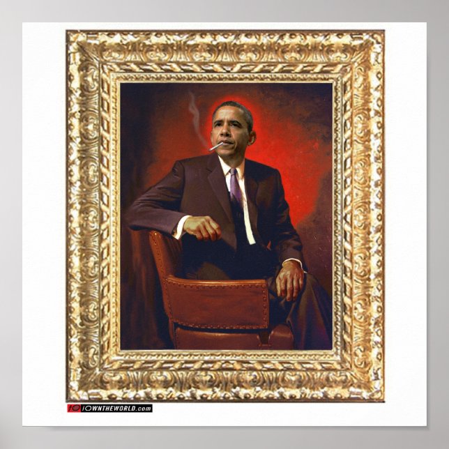 Obamas Präsidentenportrait Poster (Vorne)