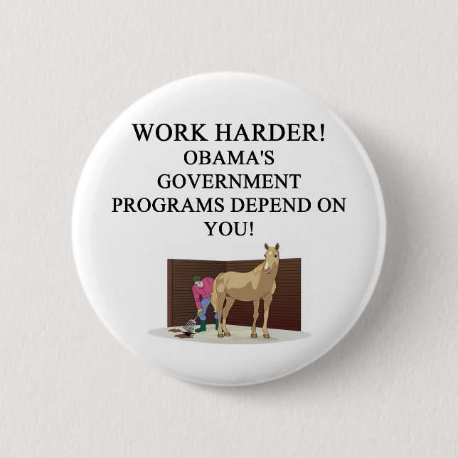 OBAMAS sozialistisches Amerika Button (Vorderseite)