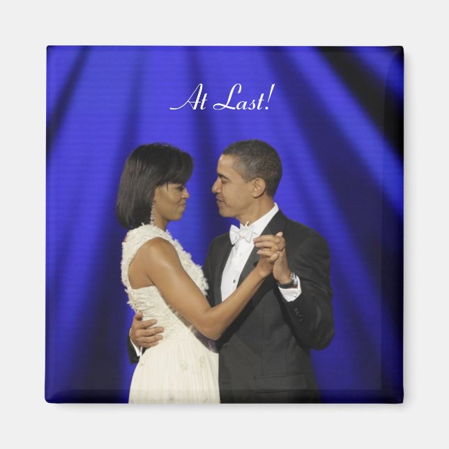 Obamas tanzen endlich! magnet (Vorne)