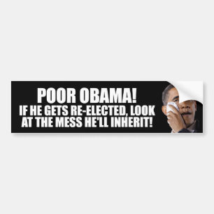 Obamas Wiederwahl-Verwirrung - 2012 Autoaufkleber