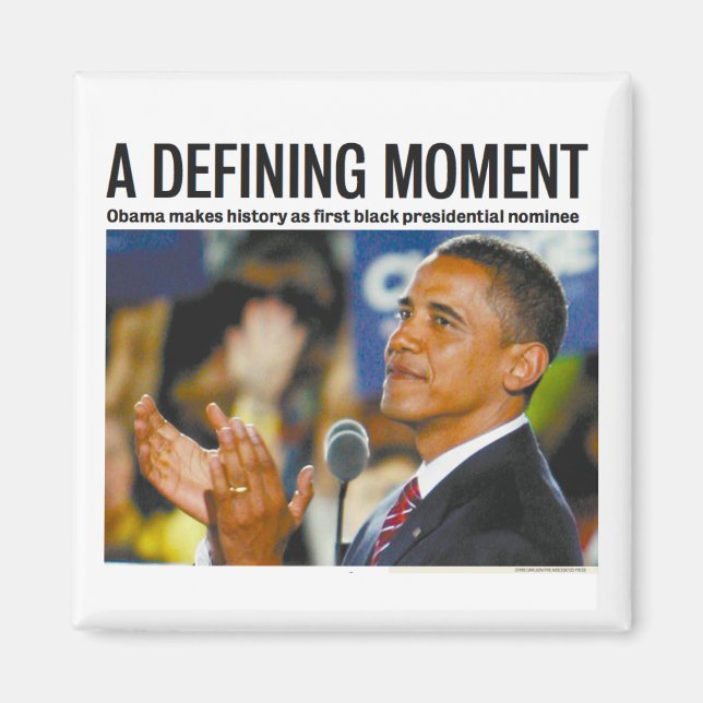 Obamas Zeitmagnet Magnet (Vorne)