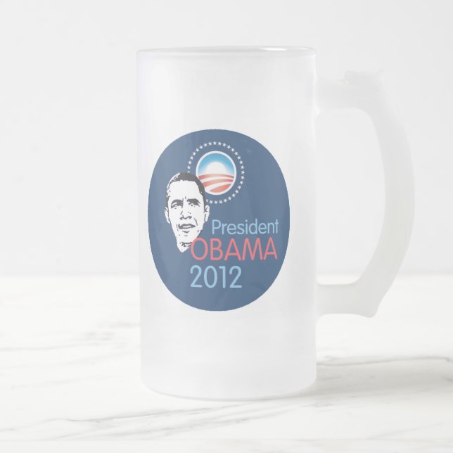 ObamaTasse 2012 Mattglas Bierglas (Rechts)