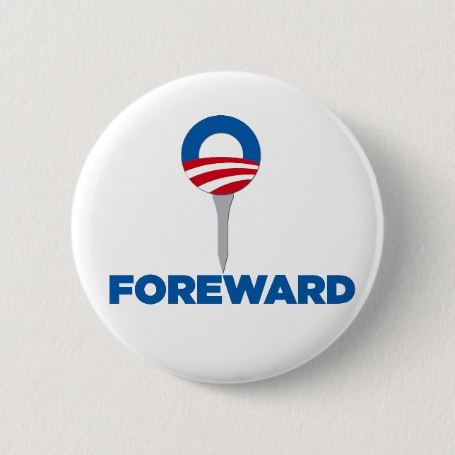 ObamavorwärtsParodieknopf Button (Vorderseite)