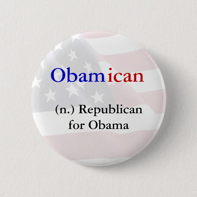 Obamican Knopf Button (Vorderseite)
