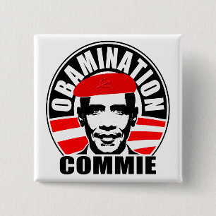 Obamination Commie Button