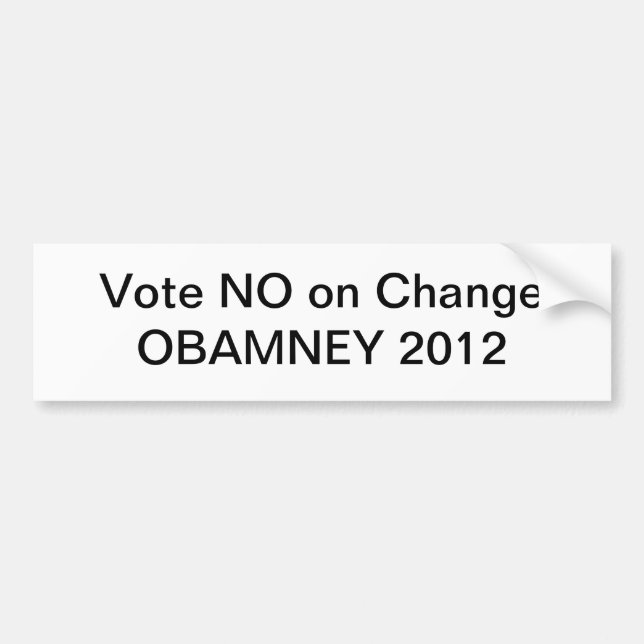 Obamney 2012 autoaufkleber (Vorne)