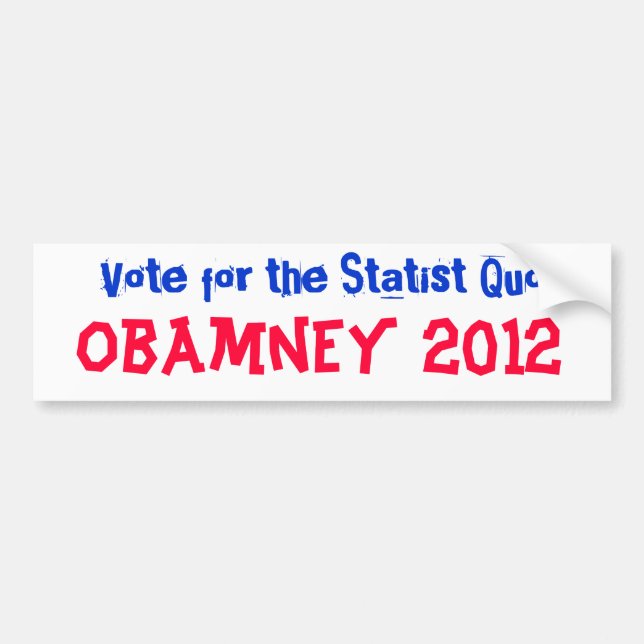 Obamney 2012 autoaufkleber (Vorne)