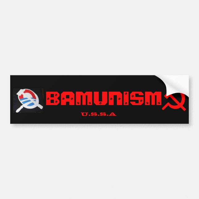 Obamunism Autoaufkleber (Vorne)