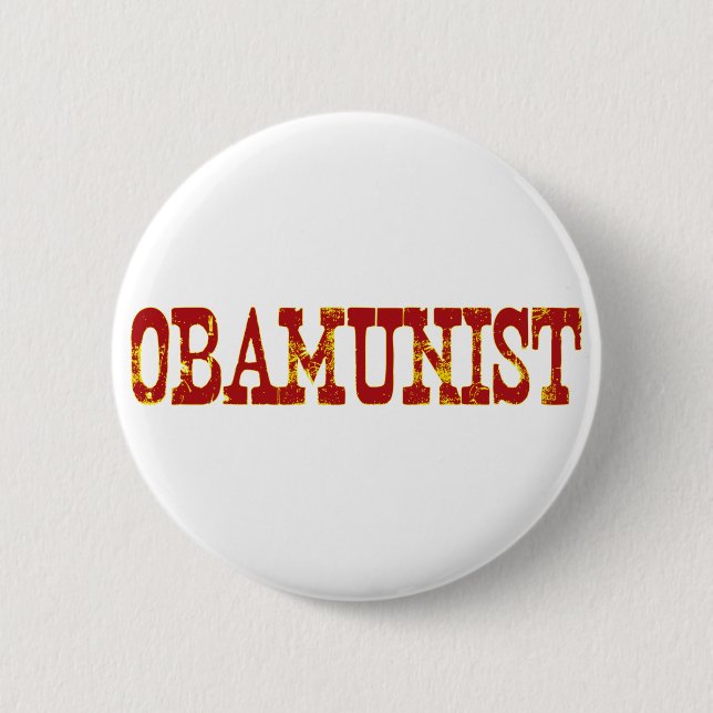 Obamunist (Sozialismus) Button (Vorderseite)
