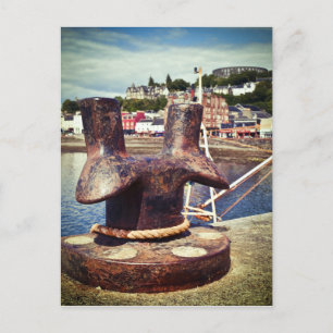 Oban Harbor Postkarte