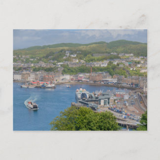 Oban Harbour Aerial von Pulpit Hill Postkarte