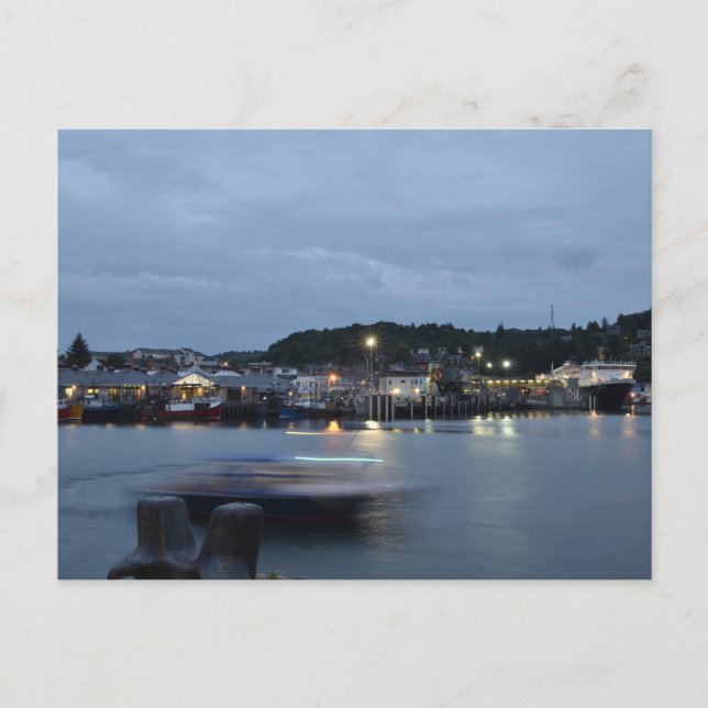 Oban Harbour Postkarte (Vorderseite)