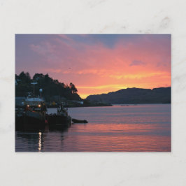 Oban Harbour, Schottland Postkarte