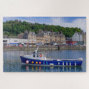 Oban Port Scotland Fishing Boat Sea Travel Puzzle