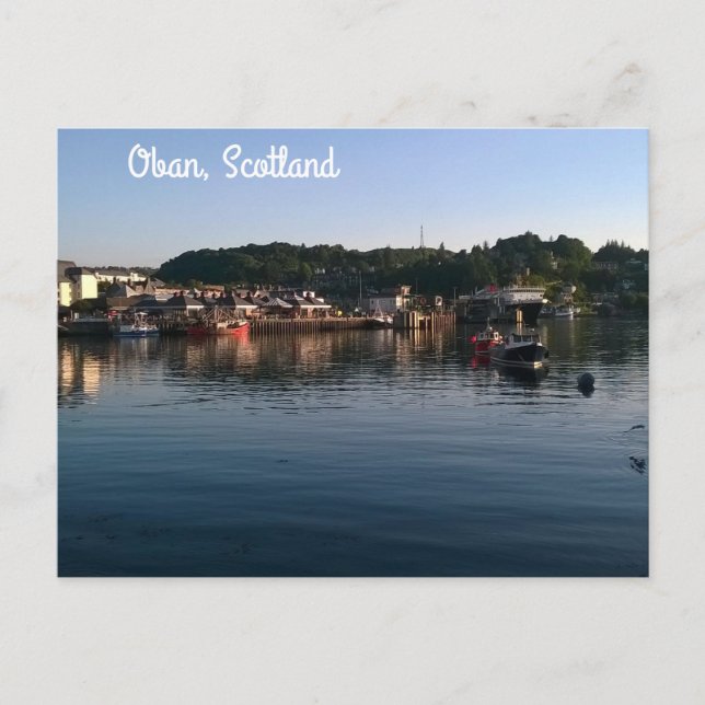 Oban, Schottland Postkarte (Vorderseite)