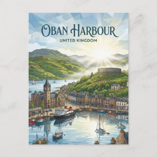 Oban, Schottland Vereinigtes Königreich Postkarte