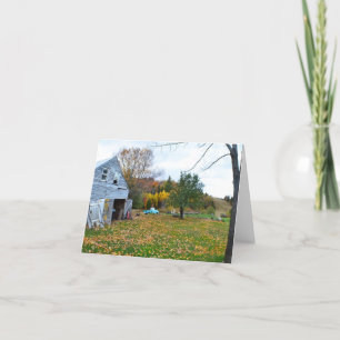 Obandoned home in Vermont Note Card Karte