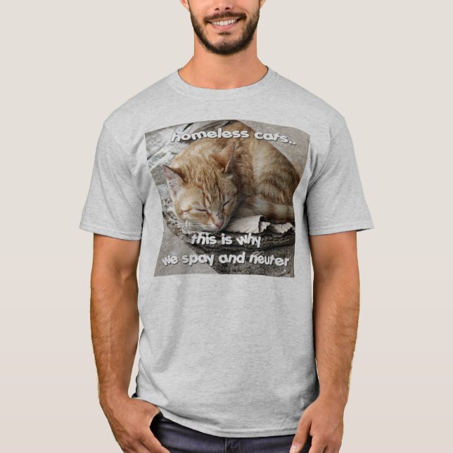 Obdachlose Katzen T-Shirt (Vorderseite)