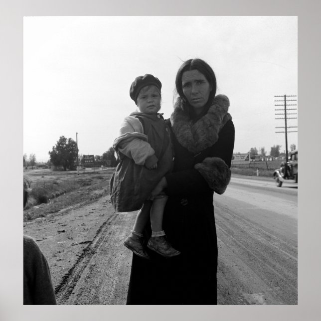 Obdachlose Mutter und Kind - 1939 Poster (Vorne)