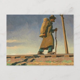 Obdachloser Mann, 1938 von Maynard Dixon Postkarte
