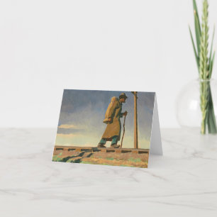 Obdachloser Mann von Maynard Dixon Dankeskarte