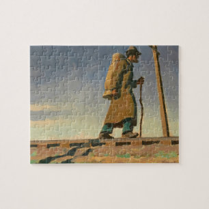 Obdachloser Mann von Maynard Dixon Puzzle
